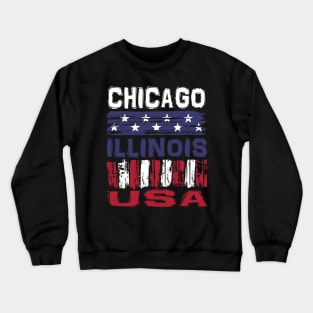 Chicago Illinois USA T-Shirt Crewneck Sweatshirt